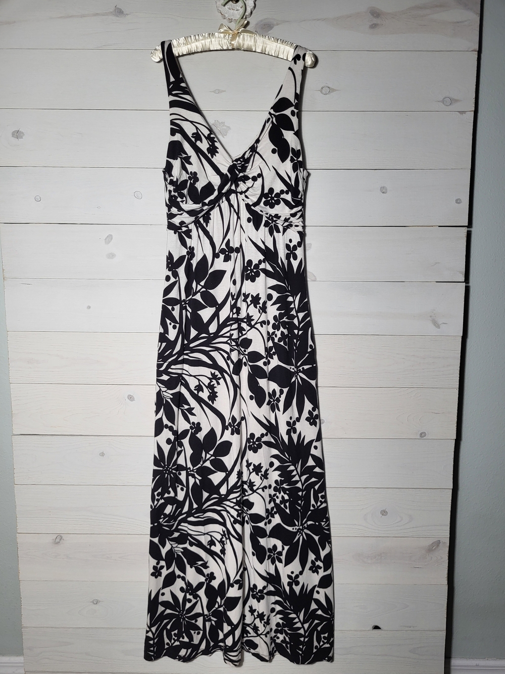 Tommy Bahama Maxi Dress Tropical Floral V-Neck Summer Resortwear.